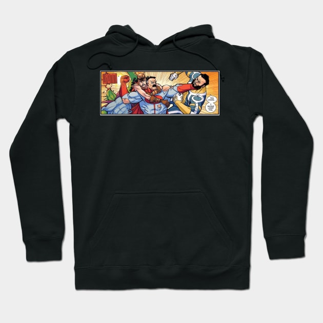 omni man vs guardian of the globe Hoodie by super villain